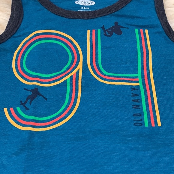 Tank Tops Bundle Old Navy, Joe Fresh & Place Sport in Gray, Teal & Blue 18-24M - Picture 6 of 11